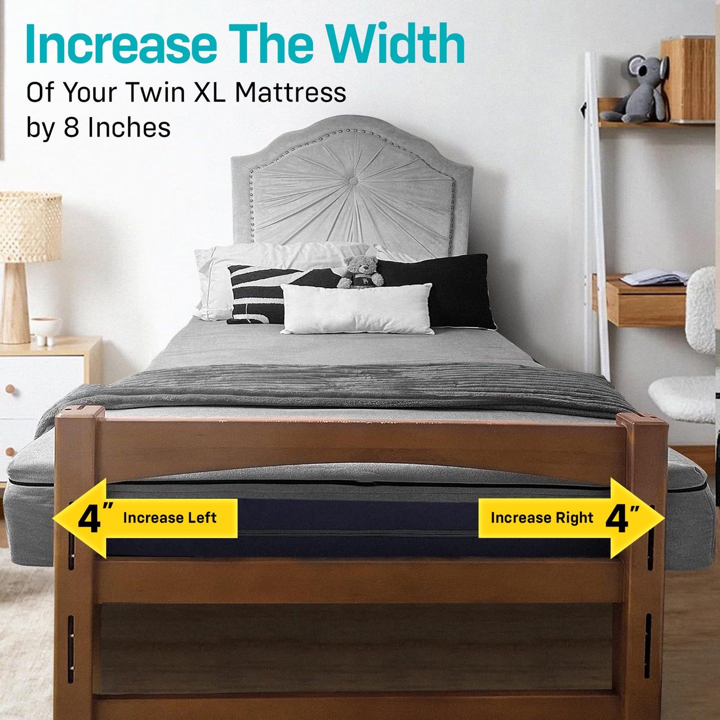 Expand a Bed Cooling Gel Memory Foam Proprietary Twin XL Mattress Topper