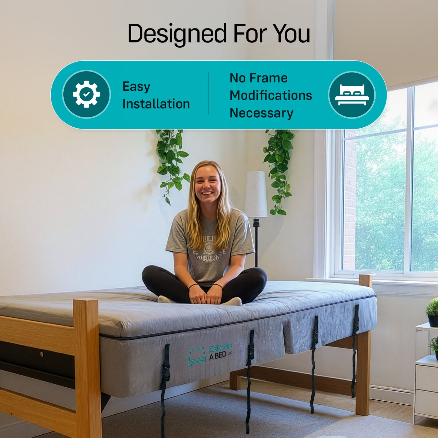 Expand a Bed Cooling Gel Memory Foam Proprietary Twin XL Mattress Topper (Delivery in Early July!)